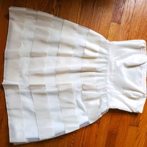 White Strapless Dress